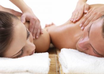 Romantic couple on spa holiday Romantic couple on spa holiday